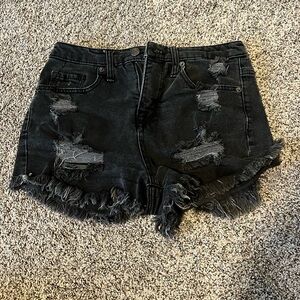 Mossimo High Rise Black Jean Short